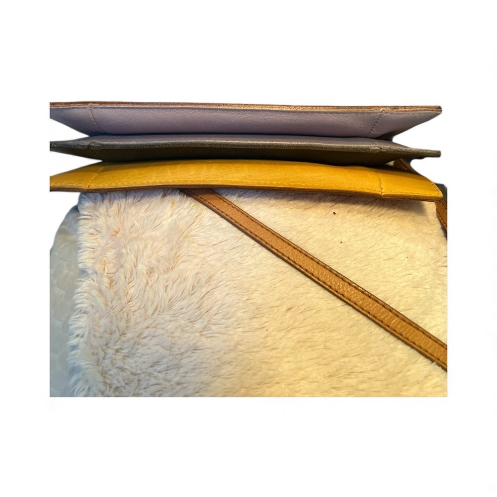 Madewell Tan Genuine Leather Crossbody Shoulder Bag Minimalist Flap - Picture 16 of 16